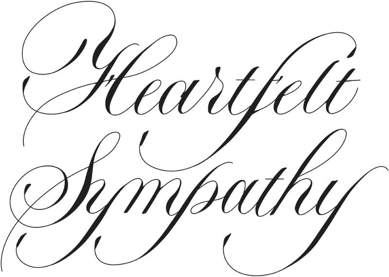 Spellbinders Copperplate Heartfelt Sympathy Press Plates, Metal - Image 2